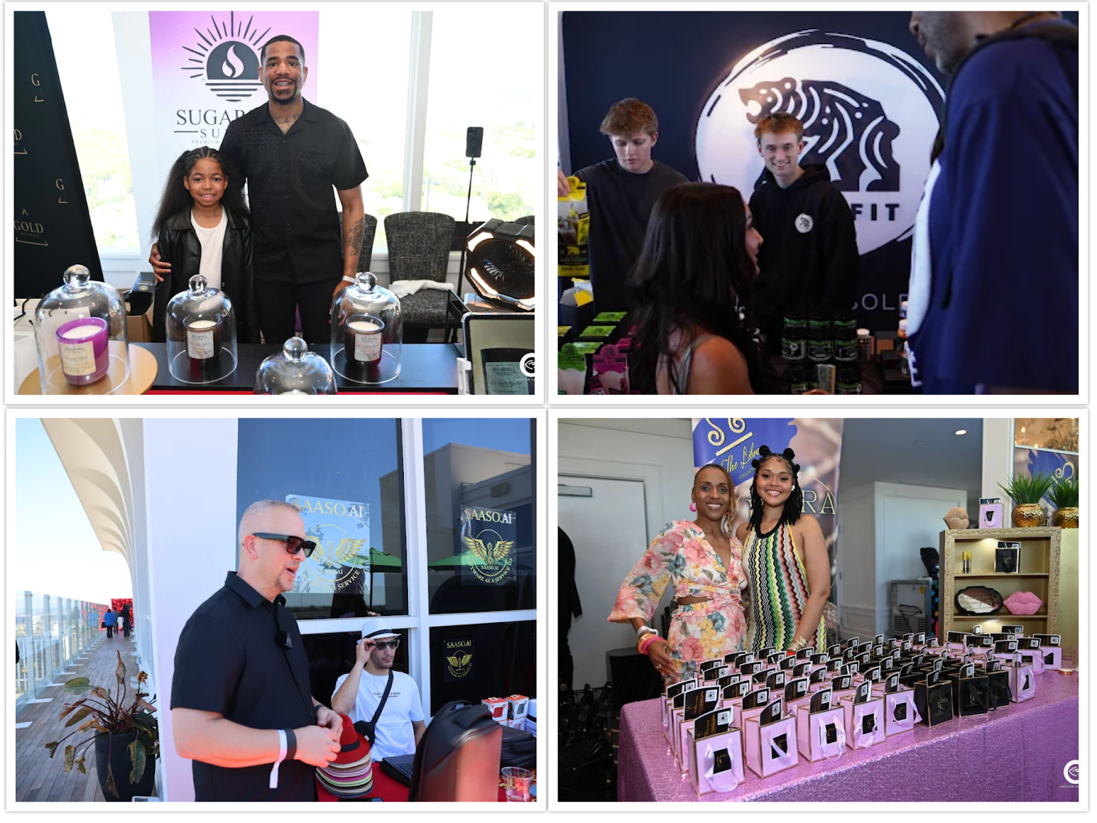 Heather Marianna Showcases Emerging Beauty and Wellness Brands During Oscars Week Lifestyle brands and SAASO representatives interacting with guests during Oscars week in Beverly Hills