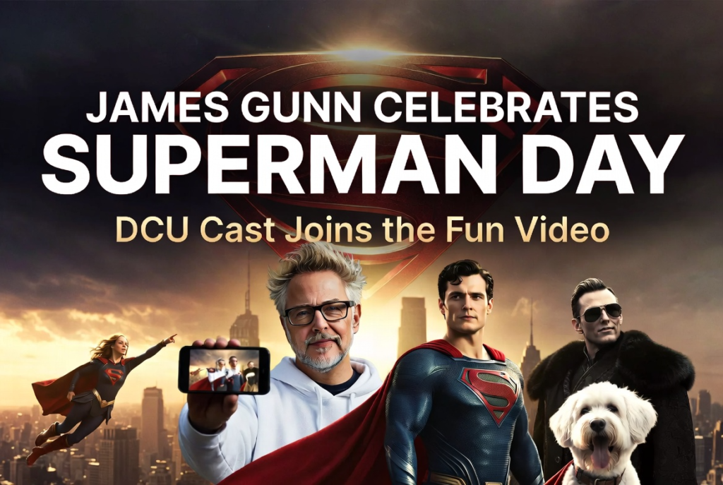 James Gunn Shares Playful Superman Day Video as DCU Cast Joins the Celebration image